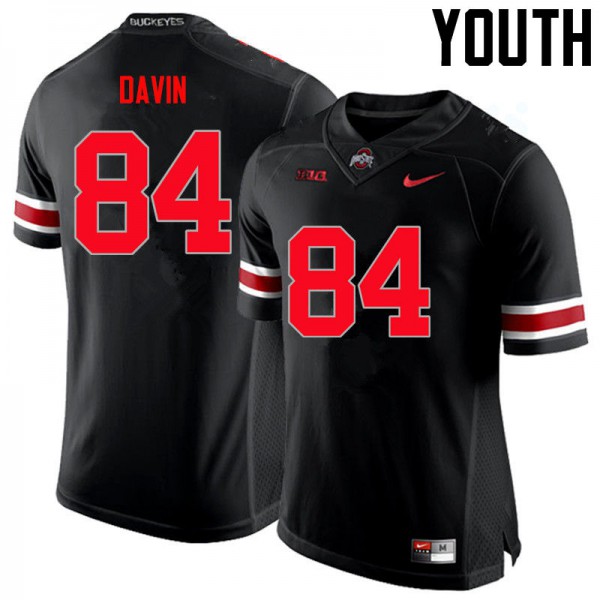 Ohio State Buckeyes #84 Brock Davin Youth NCAA Jersey Black OSU96217